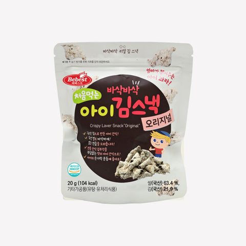 베베스트 처음먹는 바삭바삭 아이 김스낵 오리지널